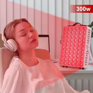 300W पोर्टेबल 630nm 660nm 810nm 850nm फेस स्किन केयर रेड लाइट थेरेपी पैनल