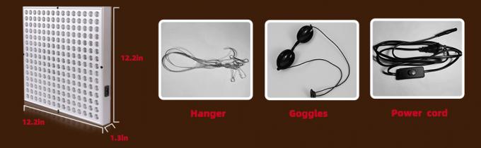 इन्फ्रारेड लैंप लाल एलईडी लाइट थेरेपी पैनल के पास 660 एनएम 850 एनएम 45W एल्यूमिनियम 0